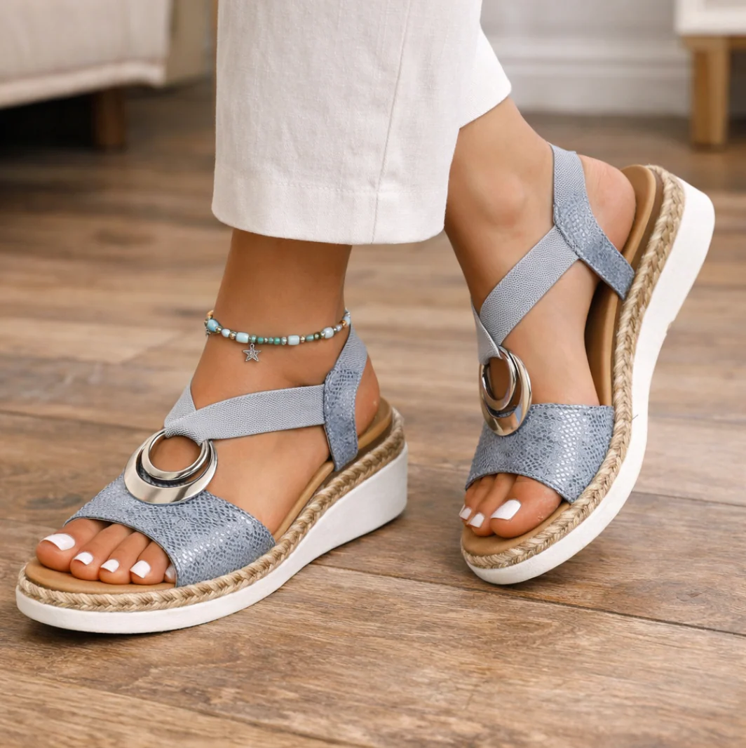 Sandales orthopédiques à brides croisées pour femmes – Soutien, confort et style décontracté pour la marche - Image 7