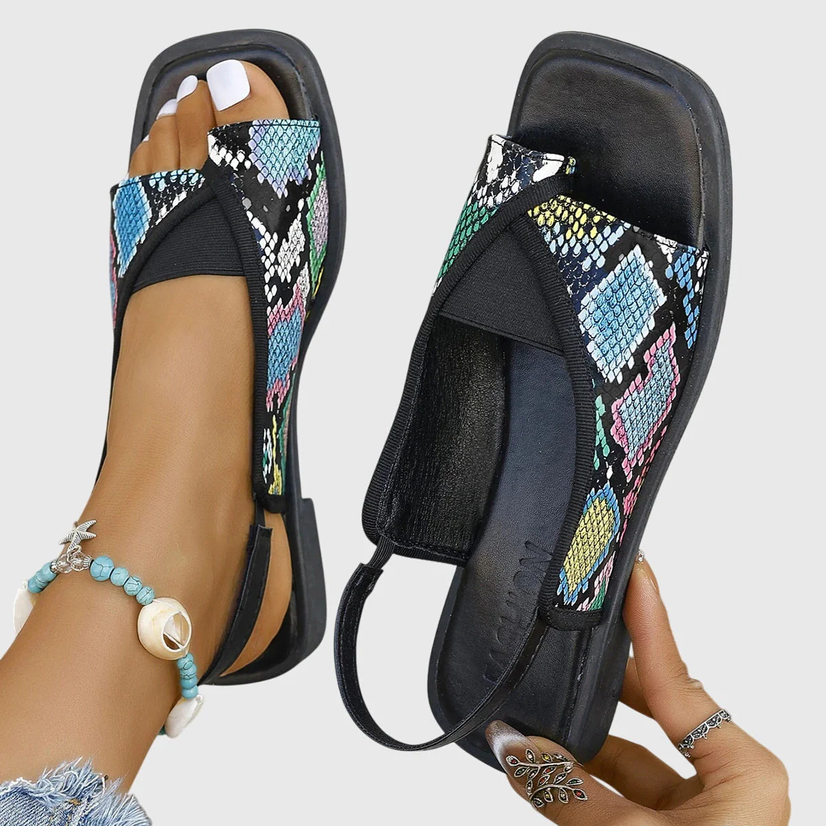 Sandales plates slingback femme – Ouvertes et confortables - Image 7