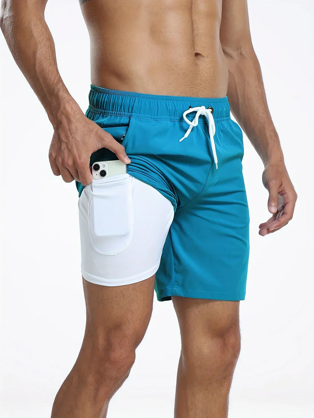 Short de bain athlétique à séchage rapide pour hommes - Image 10