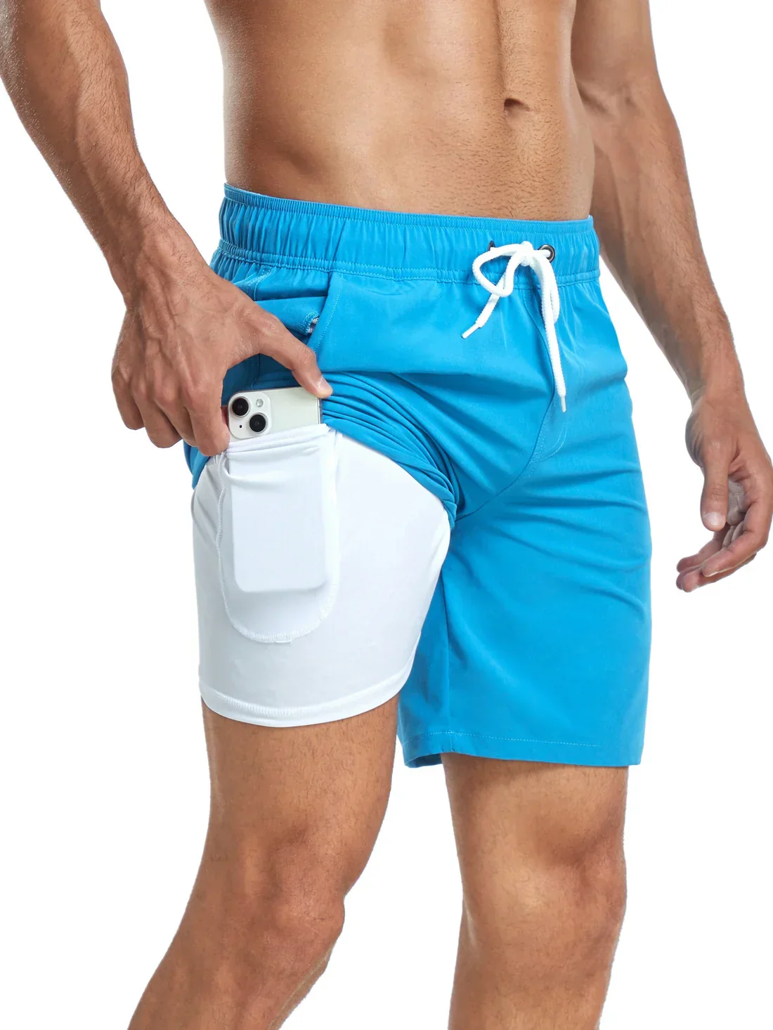 Short de bain athlétique à séchage rapide pour hommes - Image 12