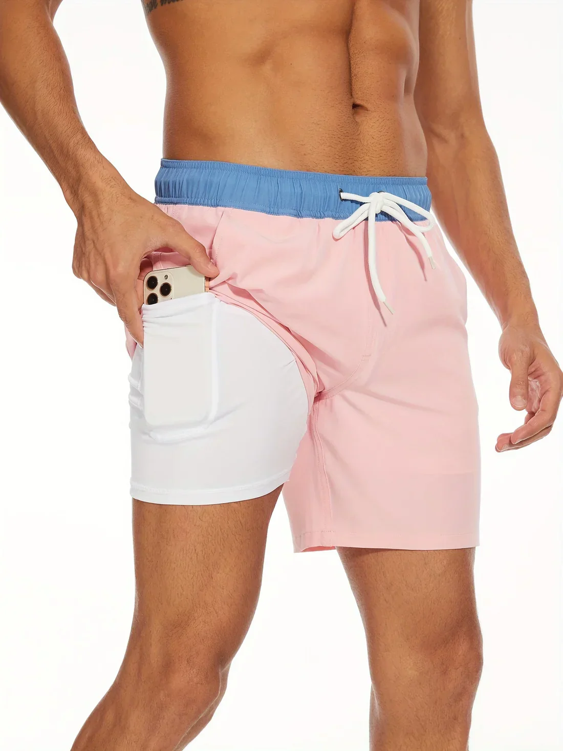 Short de bain athlétique à séchage rapide pour hommes - Image 2