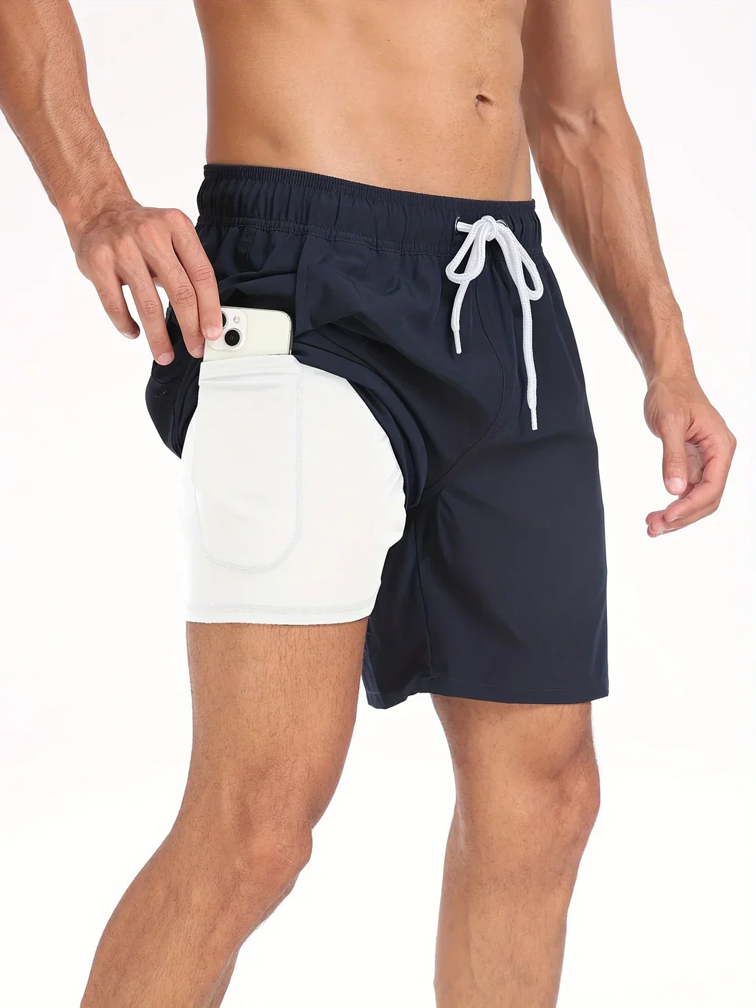 Short de bain athlétique à séchage rapide pour hommes - Image 7