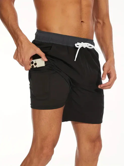 Short de bain athlétique à séchage rapide pour hommes - Image 8