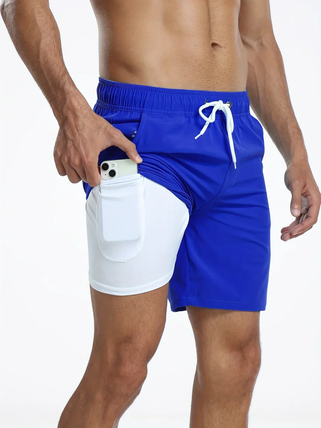 Short de bain athlétique à séchage rapide pour hommes - Image 9