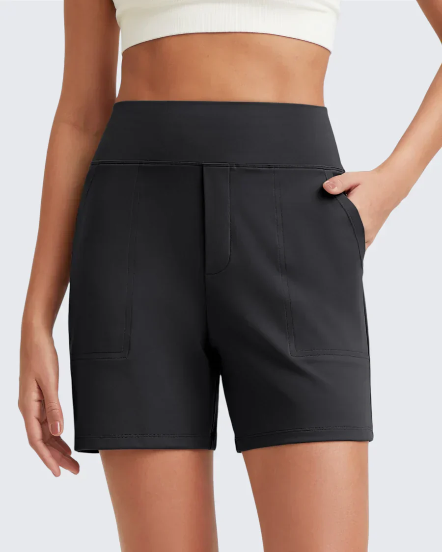 Short femme taille haute a poches profondes - Pratique et estival - Image 11