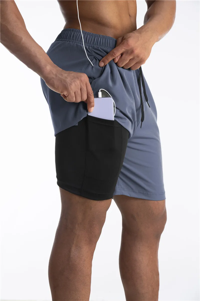 Shorts Athlétiques Premium pour Homme – Shorts avec Doublure Confort et Poche Téléphone - Image 10
