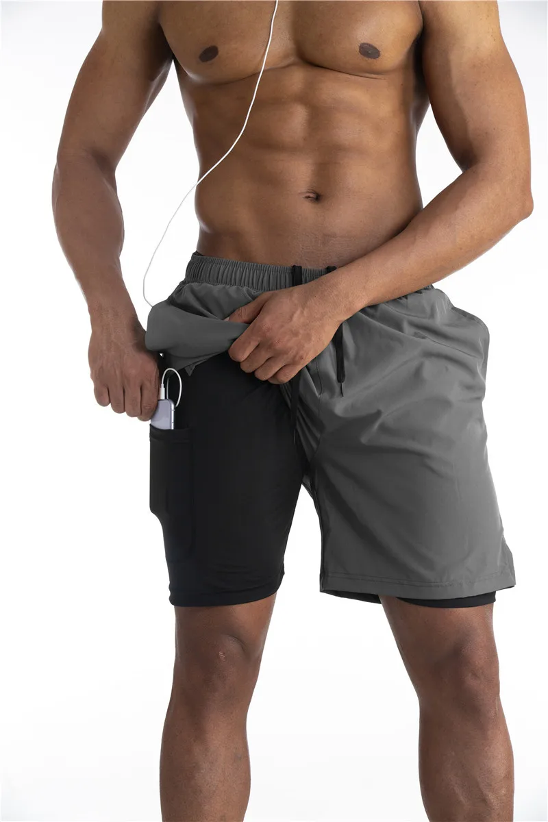 Shorts Athlétiques Premium pour Homme – Shorts avec Doublure Confort et Poche Téléphone - Image 6