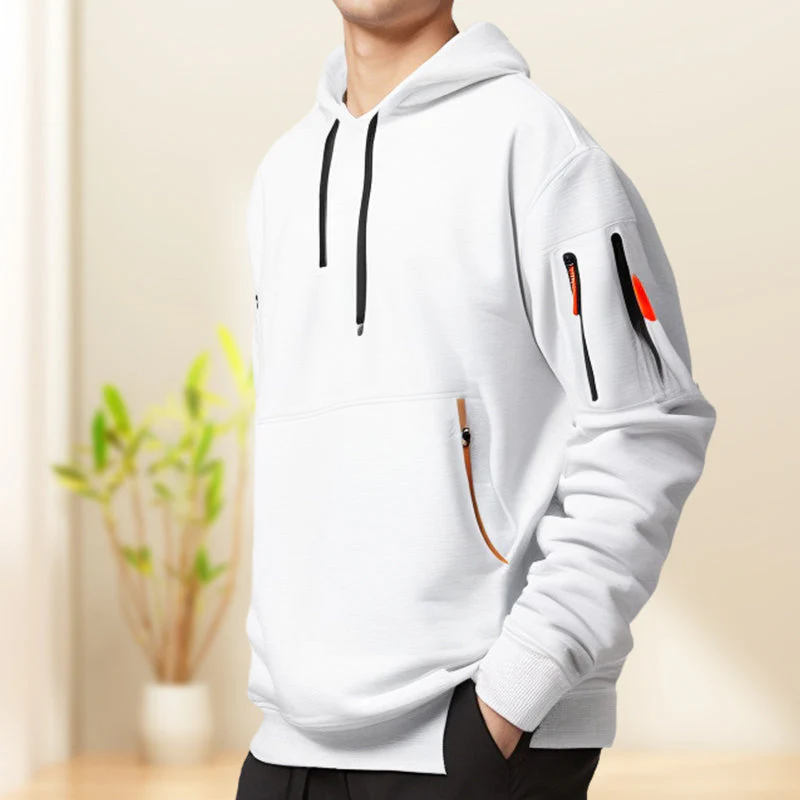 Sweat à Capuche Demi-Zip Décontracté Élégant pour Homme – Confortable - Image 8
