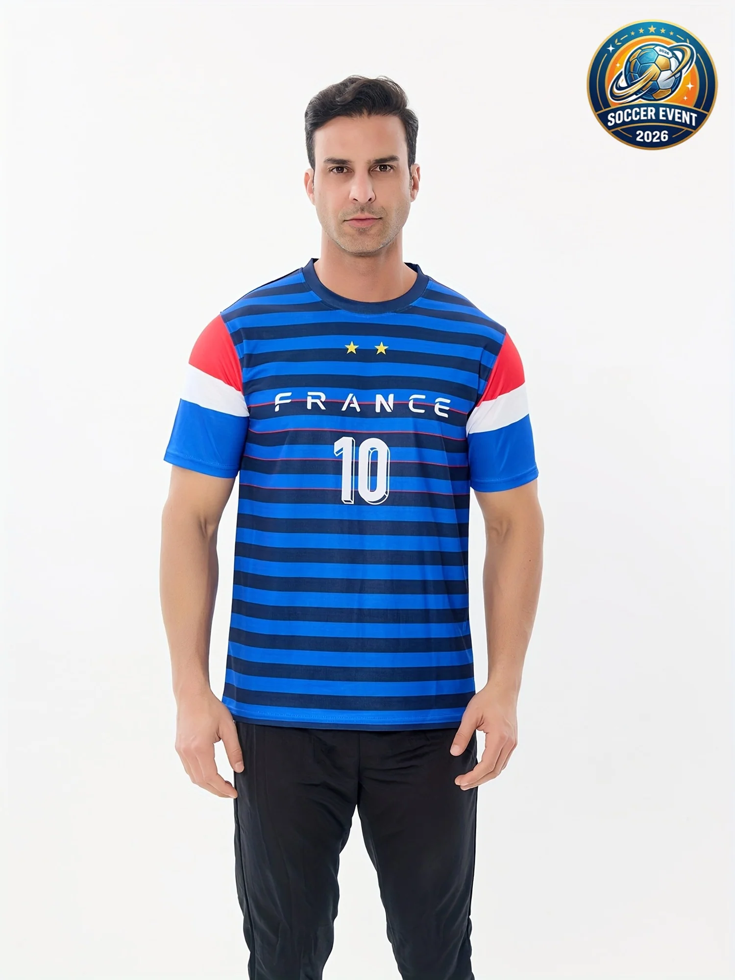 T-shirt de football homme France manches courtes - Supporter et entrainement