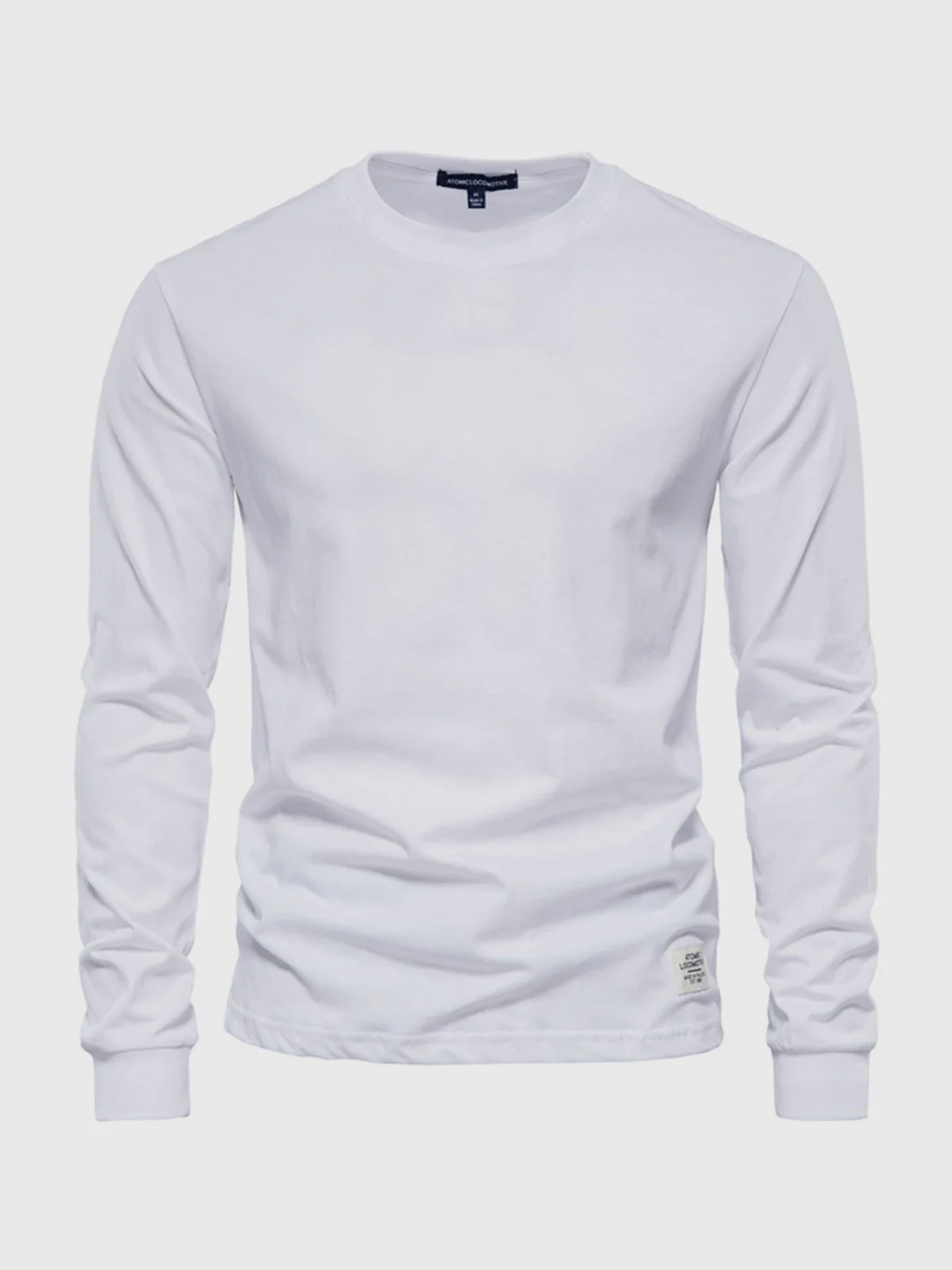 T-Shirt Homme Manches Longues en Coton – Col Rond Décontracté - Image 10