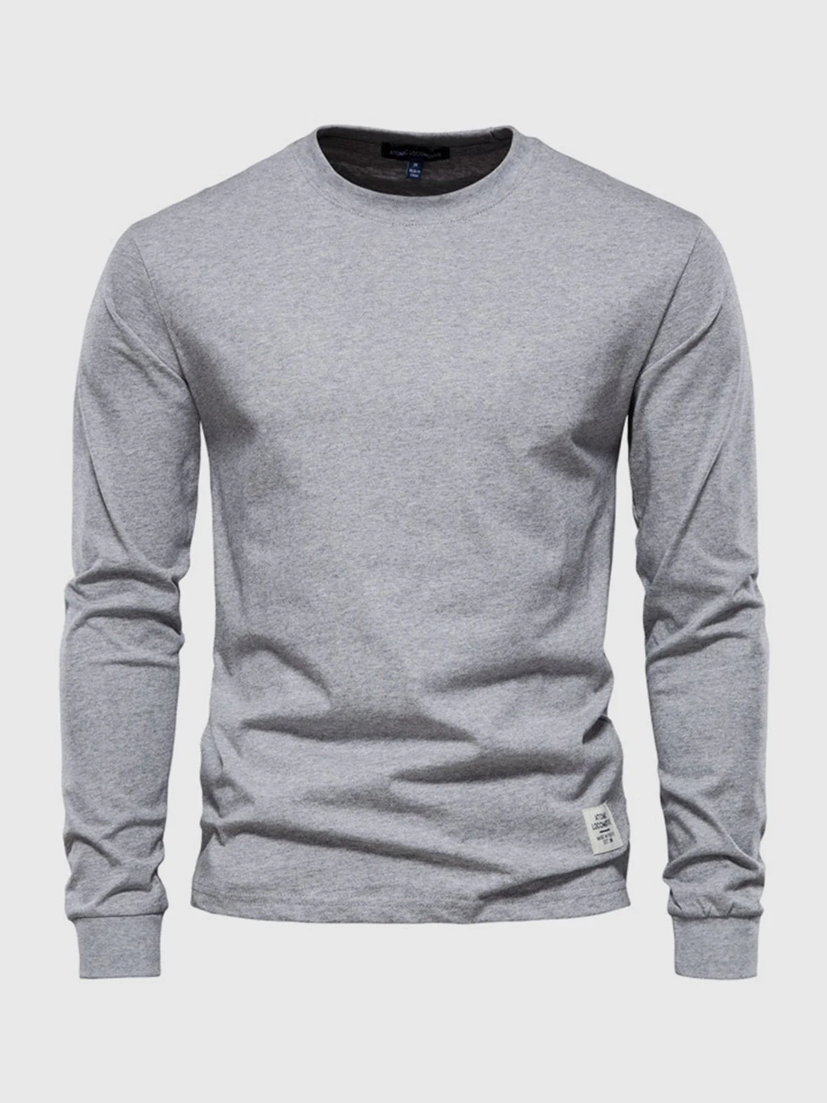 T-Shirt Homme Manches Longues en Coton – Col Rond Décontracté - Image 12