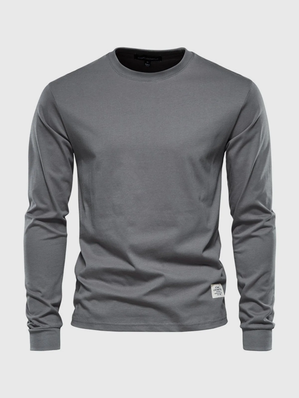 T-Shirt Homme Manches Longues en Coton – Col Rond Décontracté - Image 7