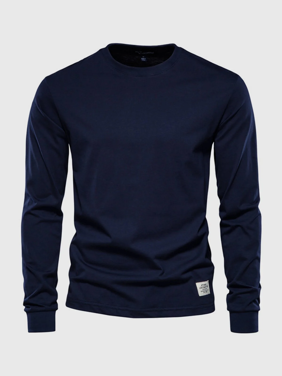 T-Shirt Homme Manches Longues en Coton – Col Rond Décontracté - Image 8