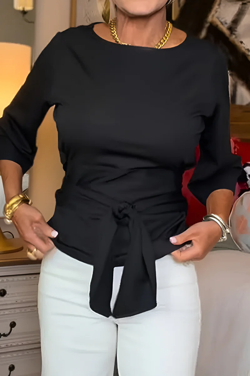 Top femme noue a la taille - Elegant et feminin - Image 2