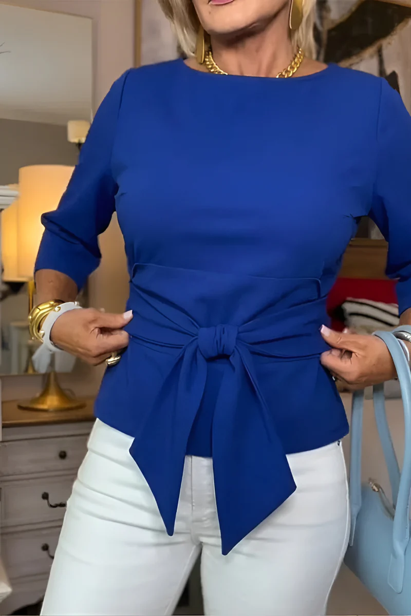 Top femme noue a la taille - Elegant et feminin - Image 3