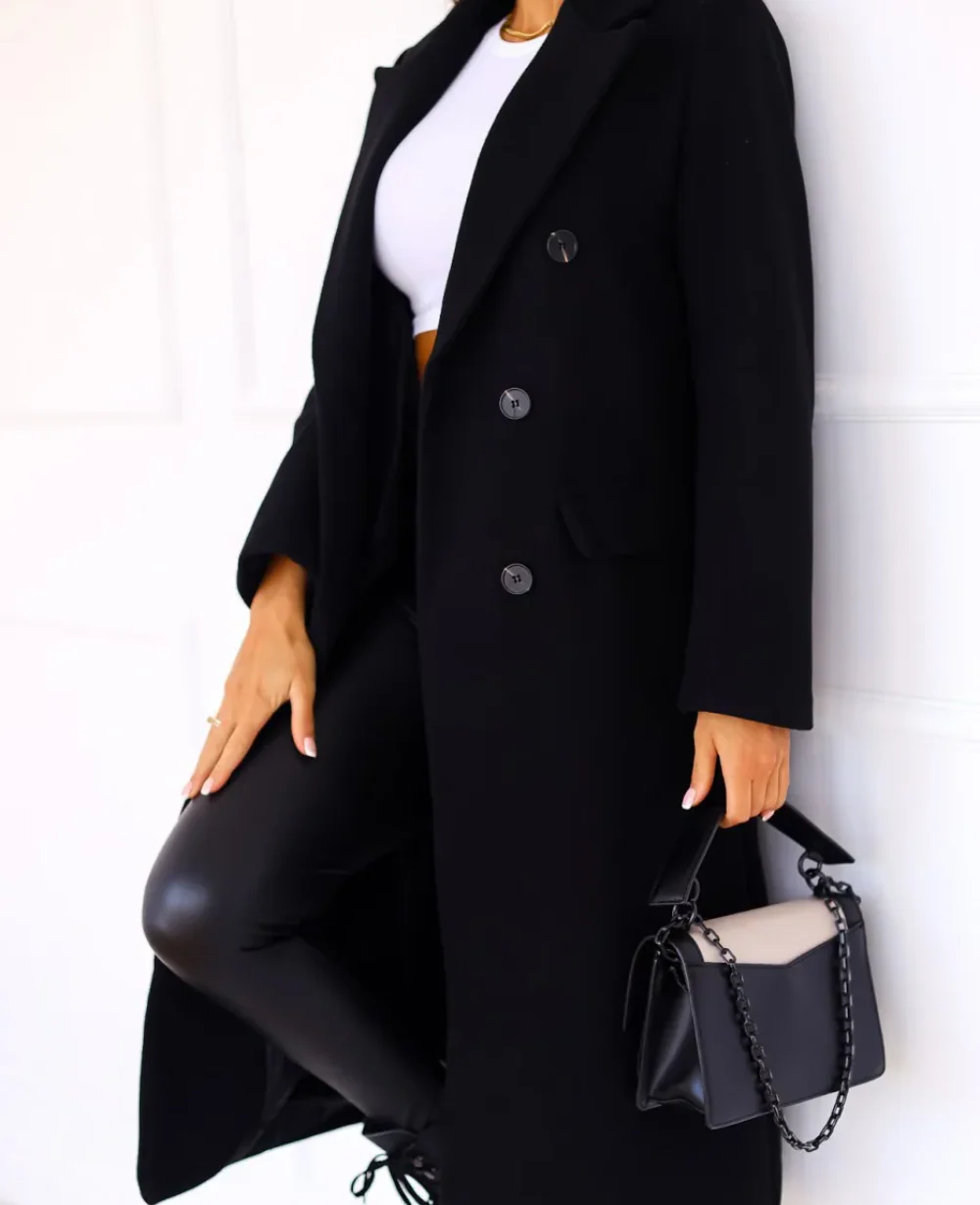 Trench-Coat Long Ajusté pour Femme – Confort Élégant Automne Hiver - Image 11