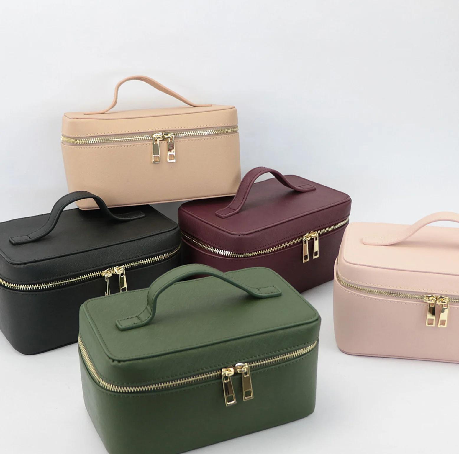 Trousse de Toilette de Voyage en Cuir Refendu – Sac de Toilette Portable en Cuir Véritable - Image 11