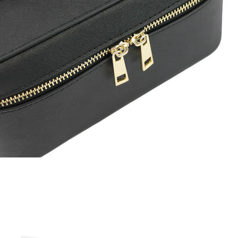 Trousse de Toilette de Voyage en Cuir Refendu – Sac de Toilette Portable en Cuir Véritable - Image 8