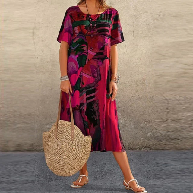 Tunique femme ample et confortable – Robe fluide décontractée - Image 3