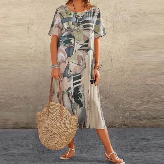Tunique femme ample et confortable – Robe fluide décontractée - Image 4