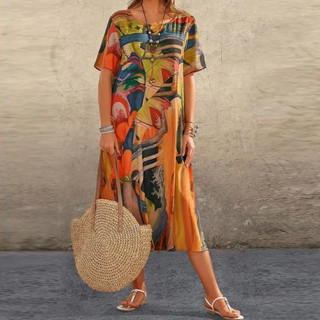Tunique femme ample et confortable – Robe fluide décontractée - Image 5