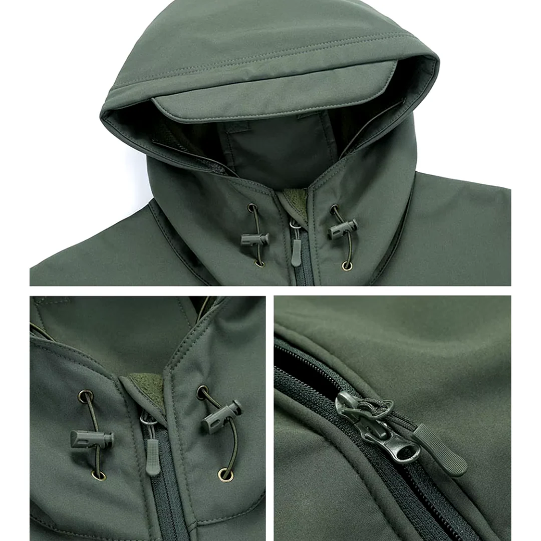 Veste à Capuche Étanche Ultralégère pour Homme –  Fermeture éclair Vêtements d'extérieur - Image 11