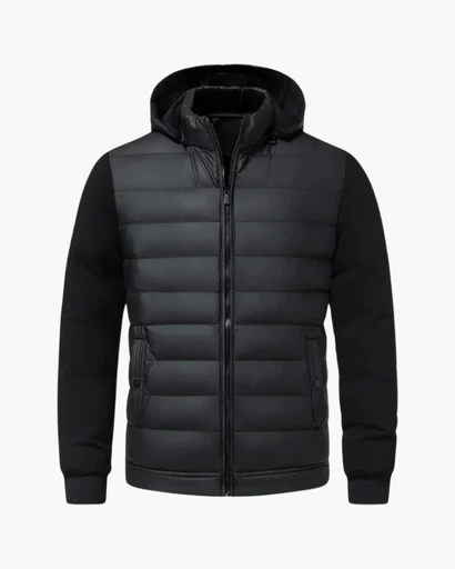 Veste à capuche matelassée pour homme – Style urbain et confort thermique