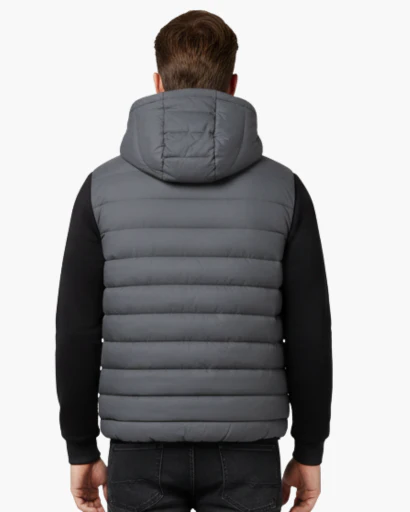 Veste à capuche matelassée pour homme – Style urbain et confort thermique - Image 10