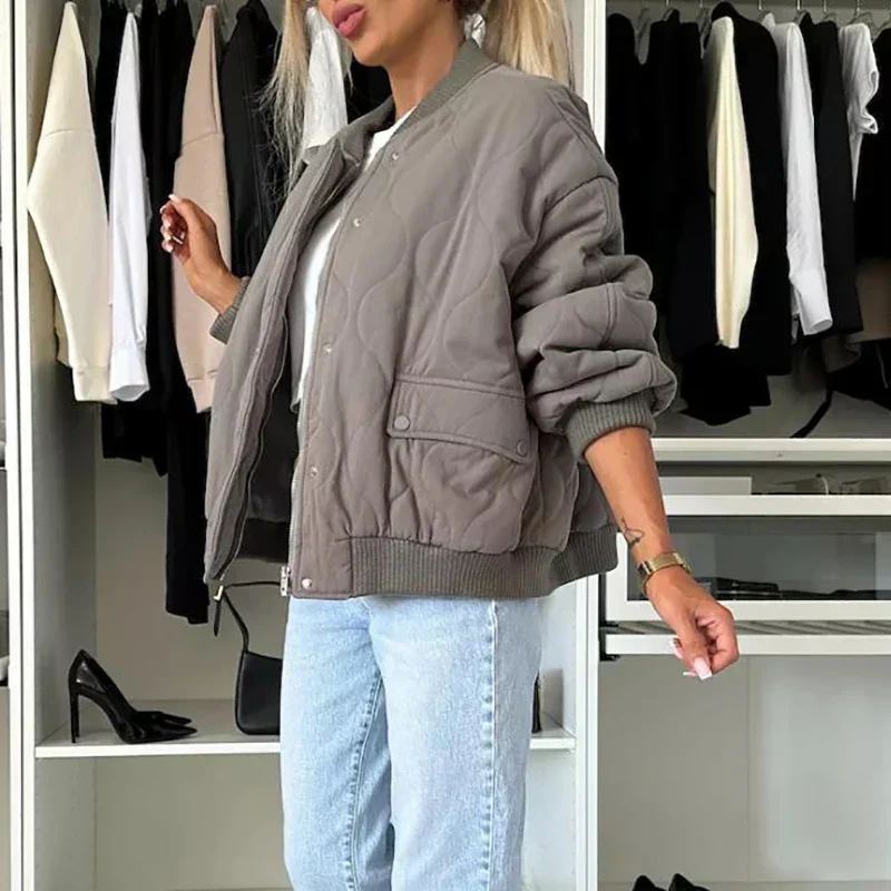 Veste Bomber Doublée Tendance pour Femme – Veste Élégante et Confortable - Image 5