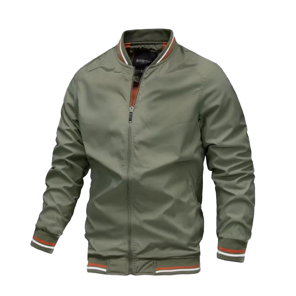Veste Bomber Légère Décontractée Homme – Col Montant Stylé - Image 12