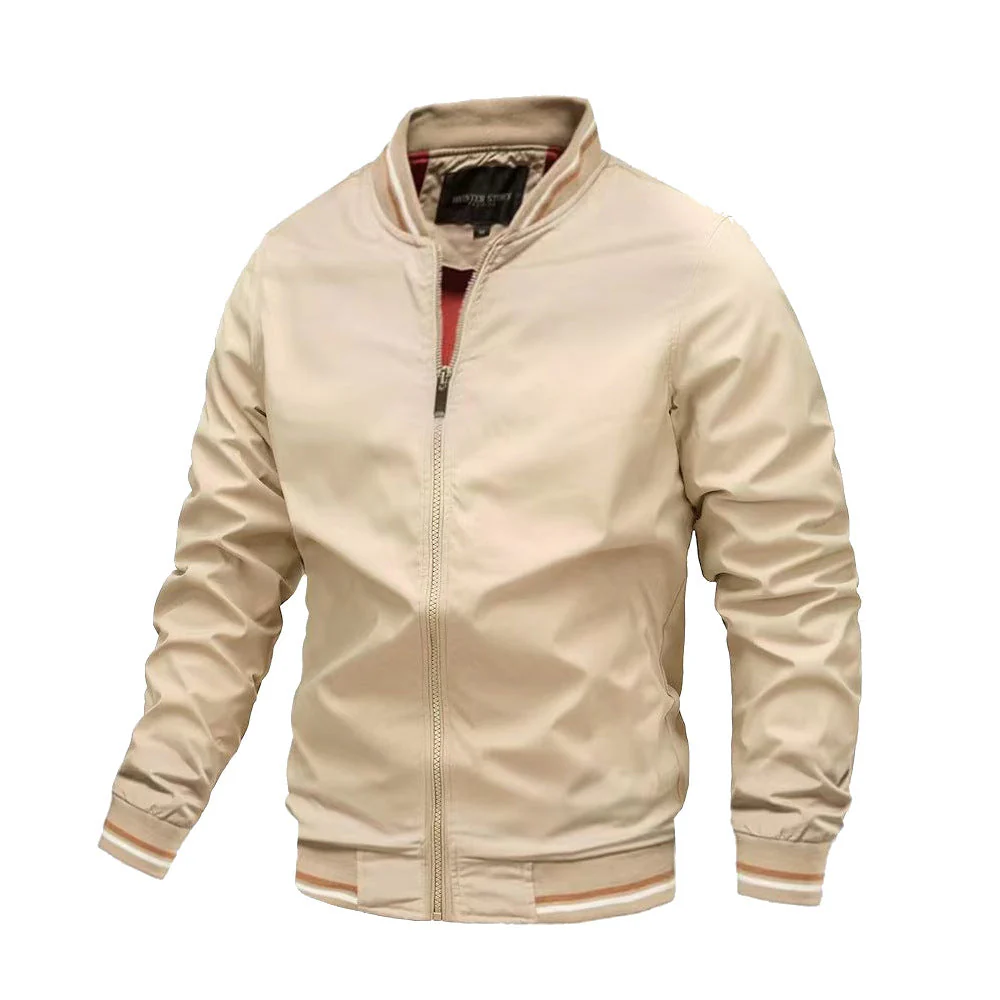 Veste Bomber Légère Décontractée Homme – Col Montant Stylé - Image 4