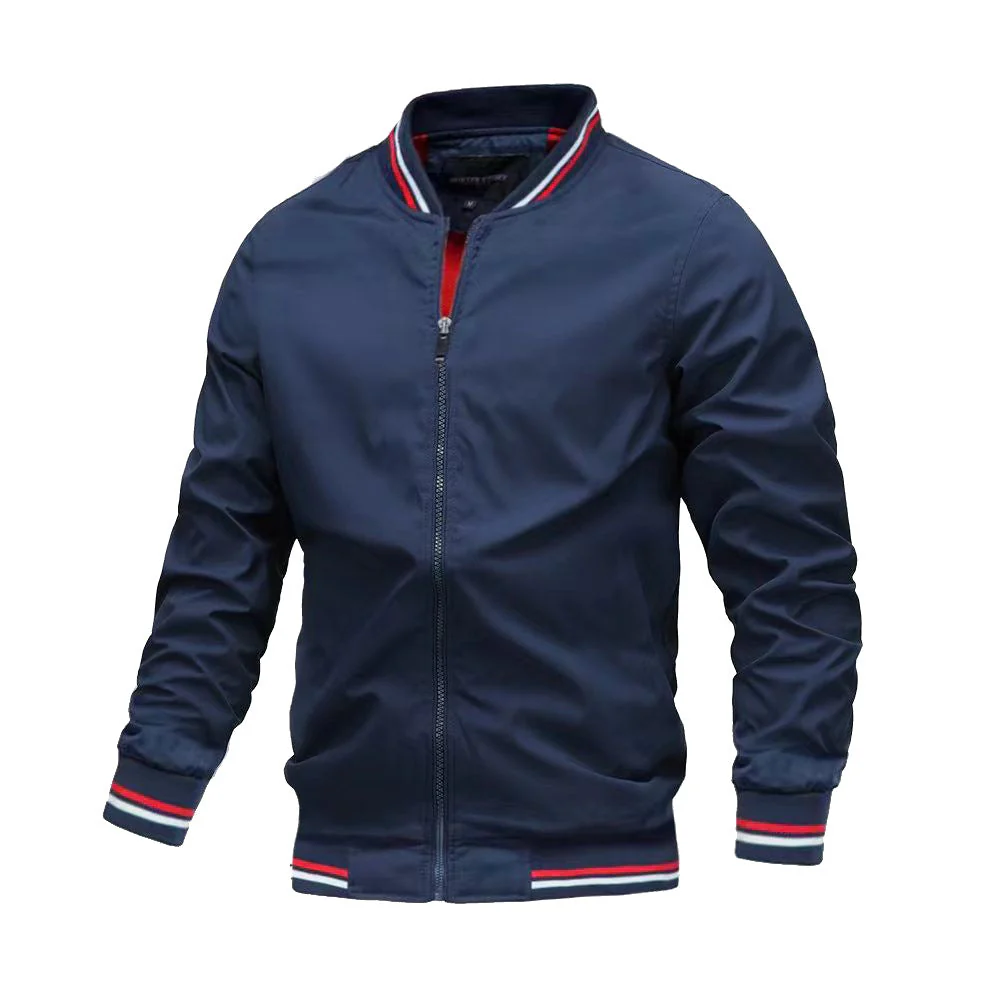 Veste Bomber Légère Décontractée Homme – Col Montant Stylé - Image 6