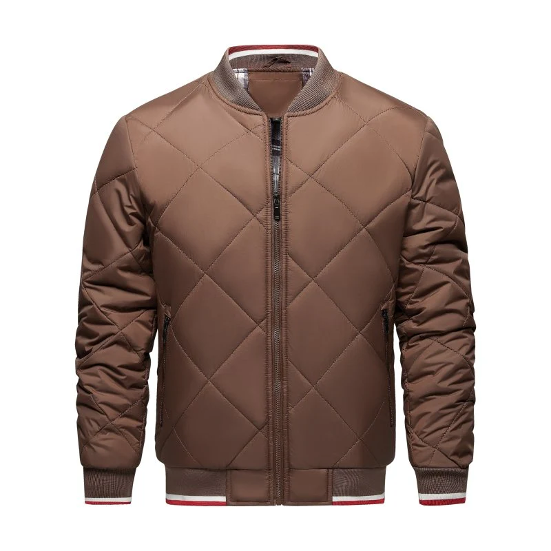 Veste Bomber Matelassée Géométrique pour Homme – Confort Élégant d’Extérieur - Image 11