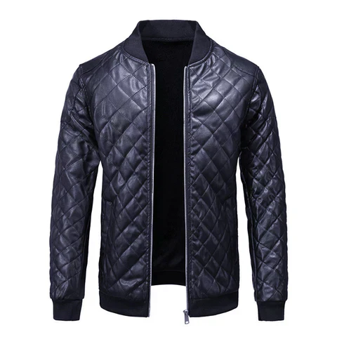 Veste Bomber Matelassée pour Homme en Similicuir – Outerwear Chaud et Stylé - Image 2