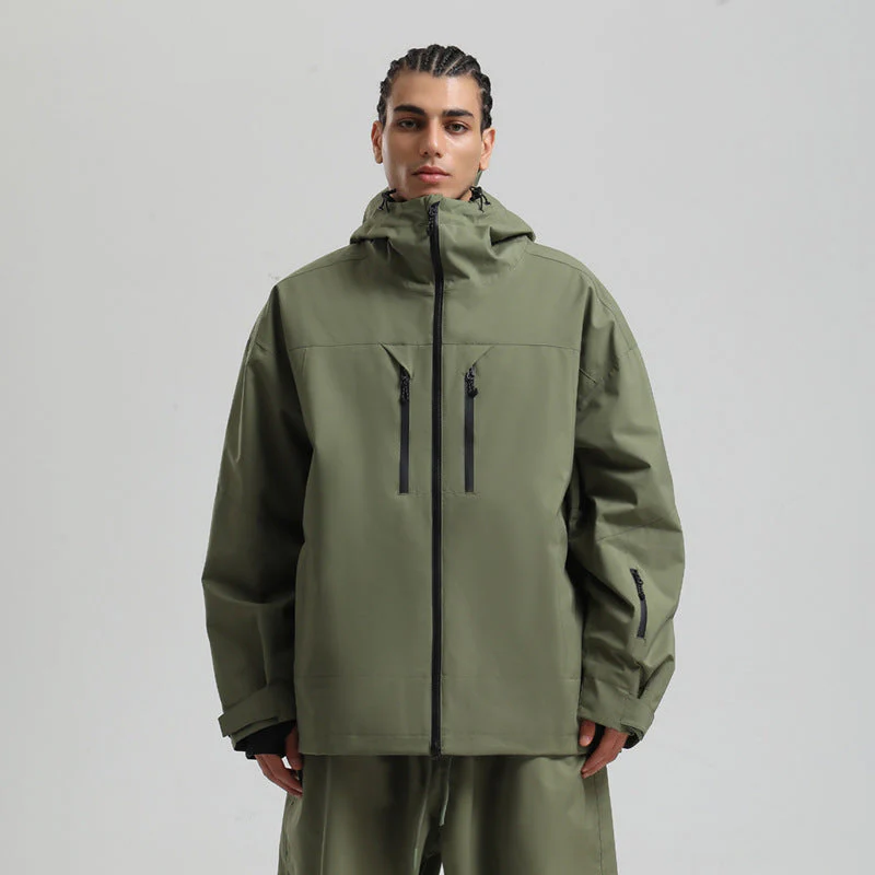 Veste de Ski Imperméable et Respirante pour Homme – Manteau d’Hiver à Capuche pour la Neige