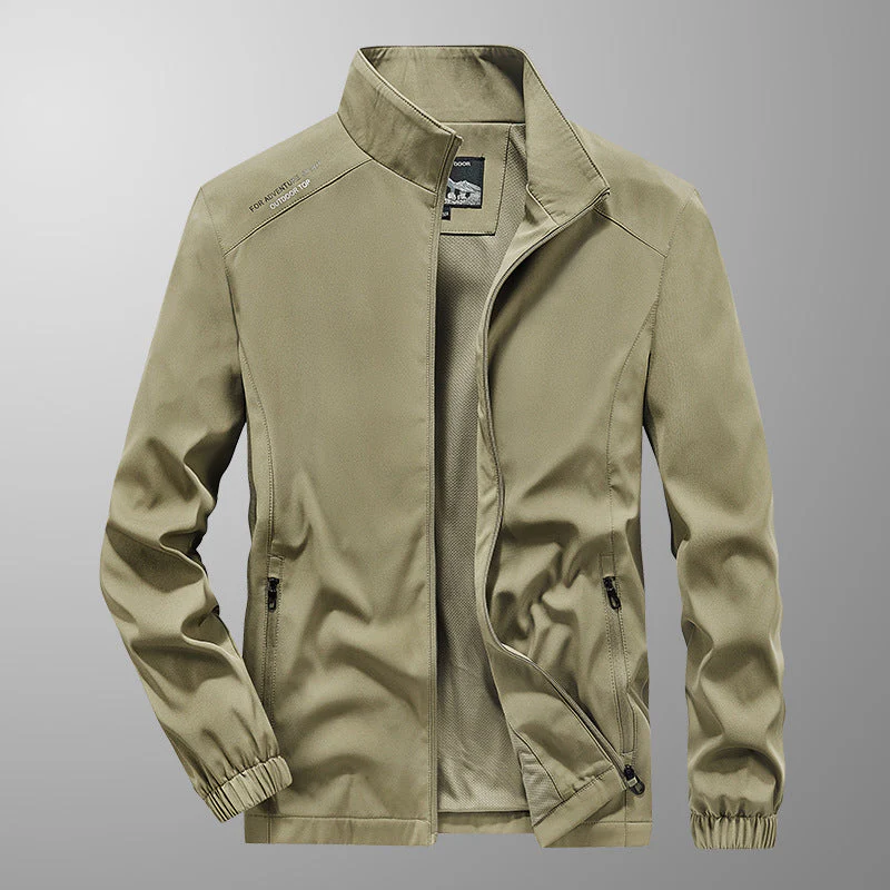 Veste Décontractée Large en Mélange de Coton pour Homme – Col Montant - Image 6