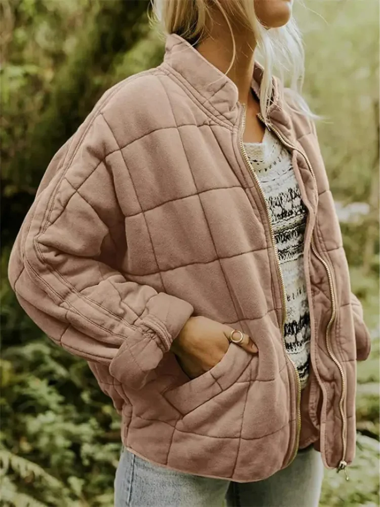 Veste Élégante Polyvalente Quiltée de Printemps Femmes - Confortable, Chaleureuse - Image 10