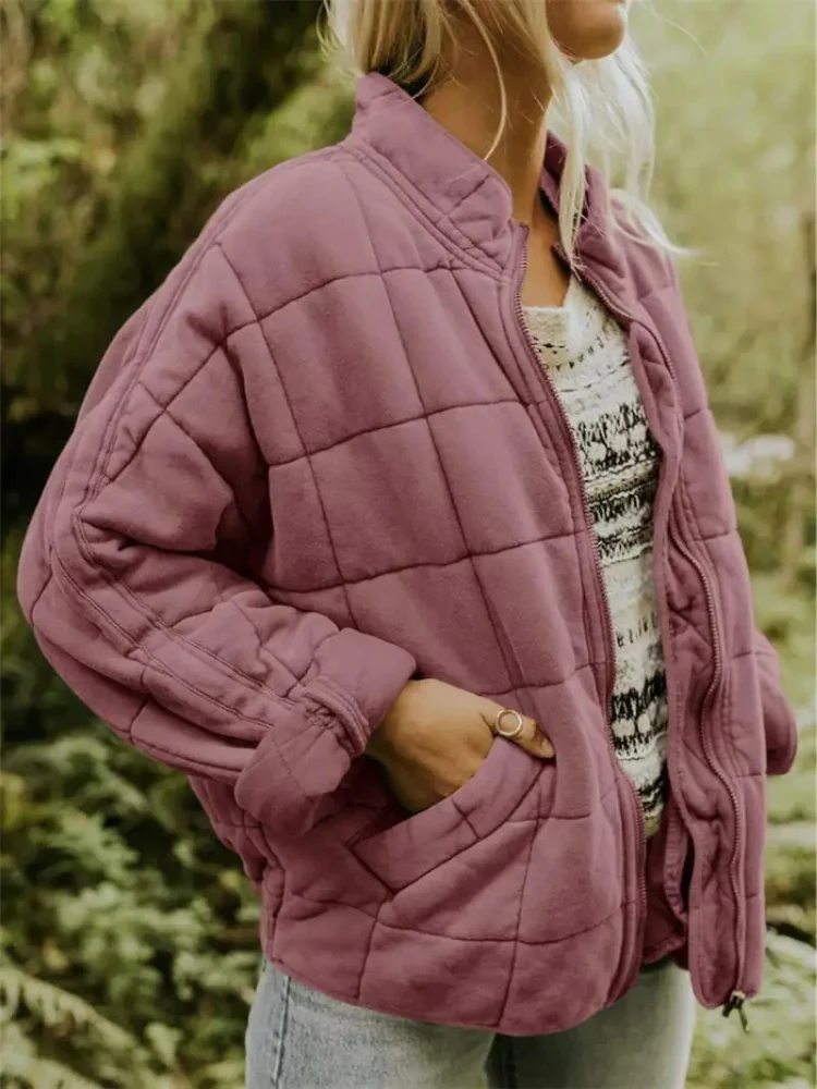 Veste Élégante Polyvalente Quiltée de Printemps Femmes - Confortable, Chaleureuse - Image 11
