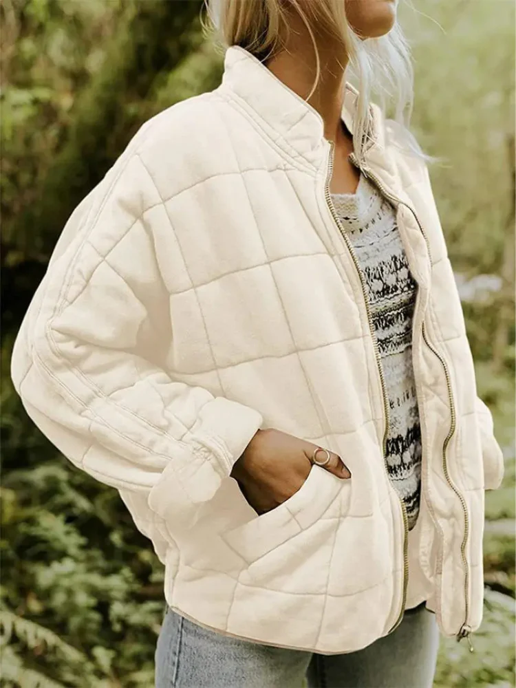 Veste Élégante Polyvalente Quiltée de Printemps Femmes - Confortable, Chaleureuse - Image 14