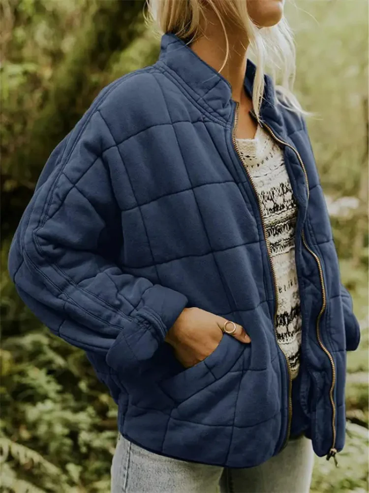 Veste Élégante Polyvalente Quiltée de Printemps Femmes - Confortable, Chaleureuse - Image 4