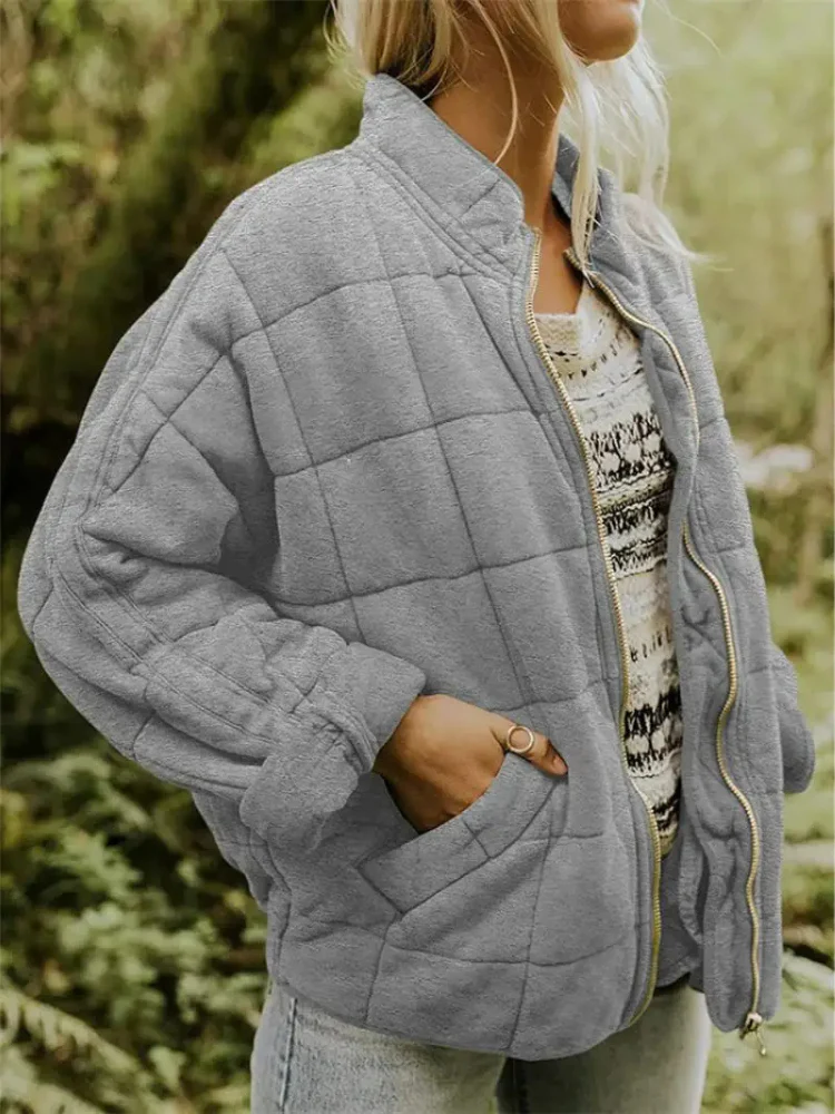 Veste Élégante Polyvalente Quiltée de Printemps Femmes - Confortable, Chaleureuse - Image 7