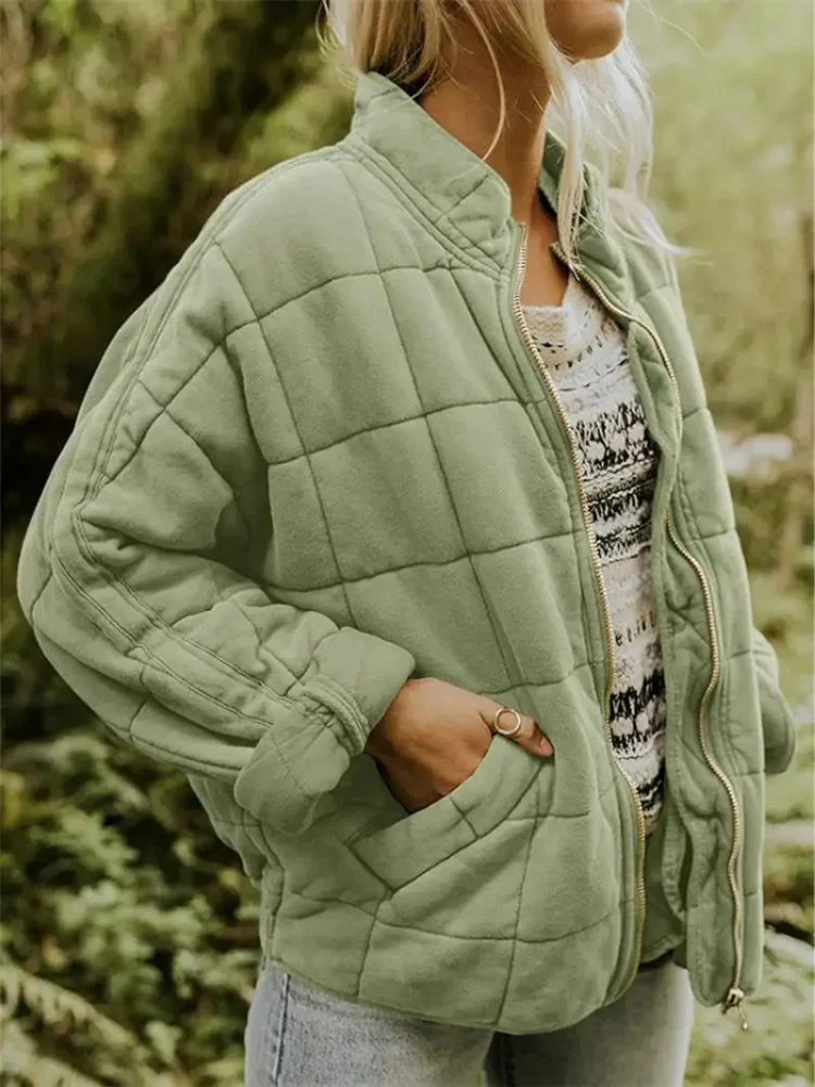 Veste Élégante Polyvalente Quiltée de Printemps Femmes - Confortable, Chaleureuse - Image 8