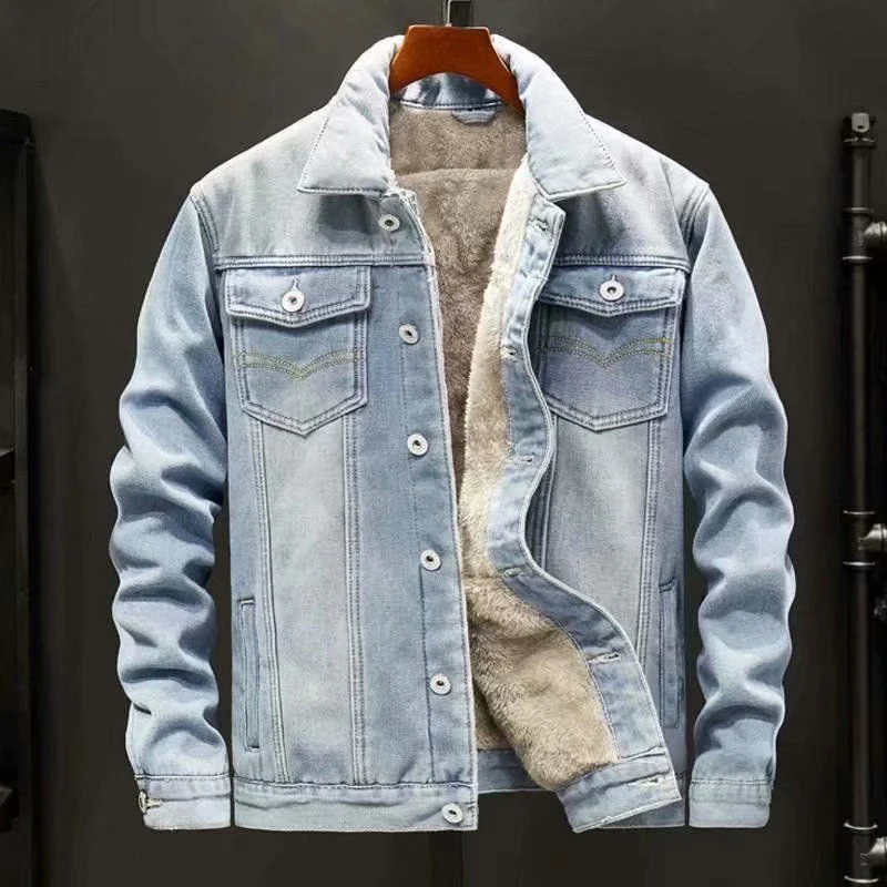 Veste en denim robuste premium pour homme – Style élégant et confortable - Image 5