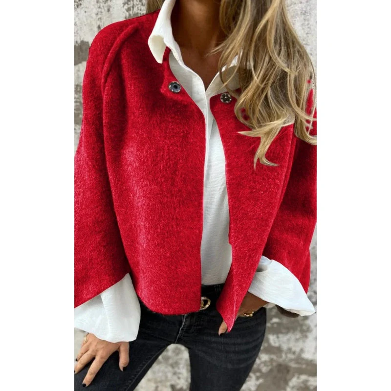 Veste en laine premium pour femme – Vêtement d'extérieur chaud à manches longues - Image 6