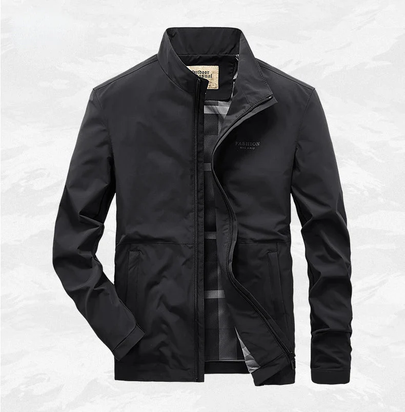Veste Extérieure Zippée Homme Imperméable et Coupe-Vent – Protection Durable