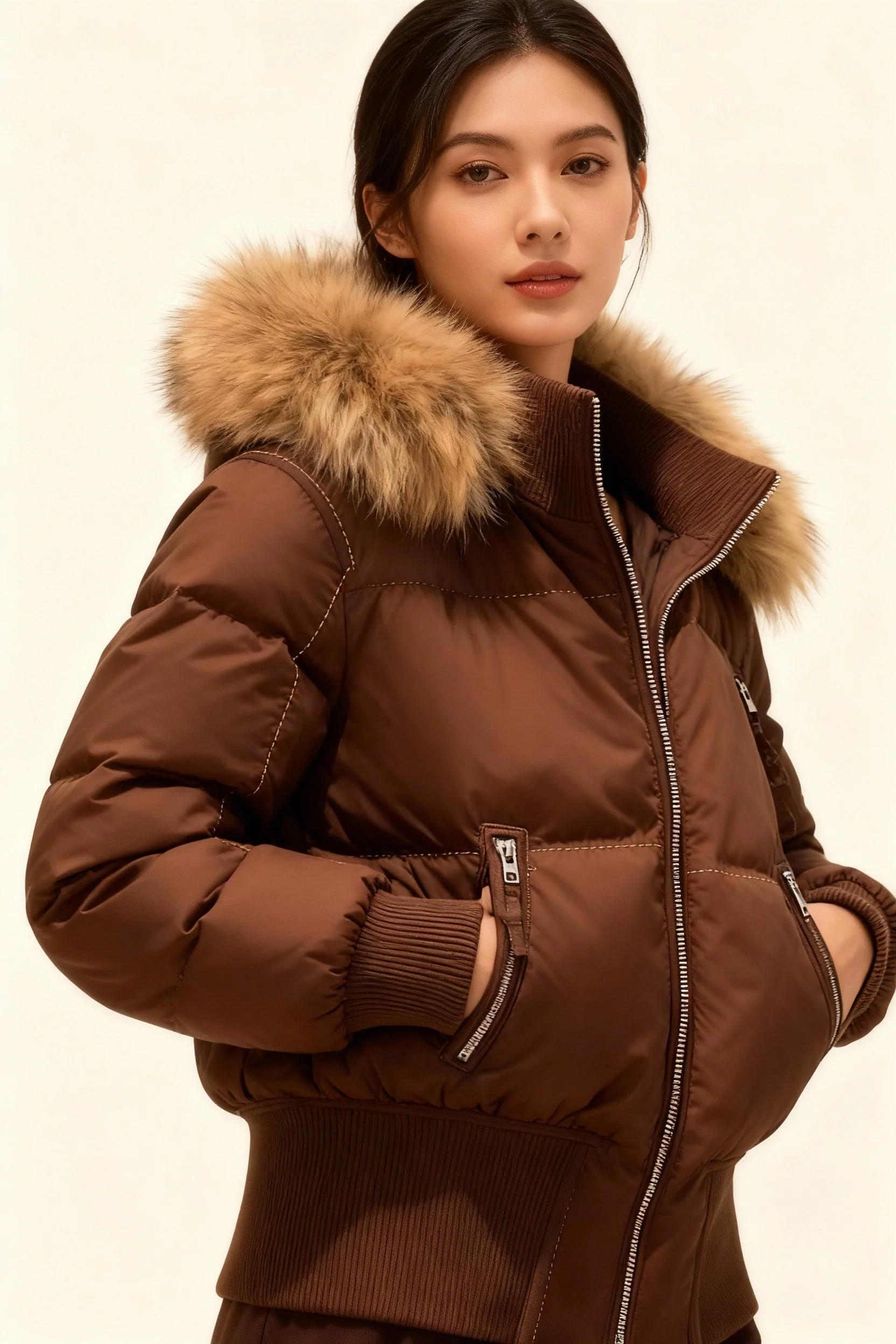 Veste Femme Matelassée Légère Isolée – Manteau Hiver