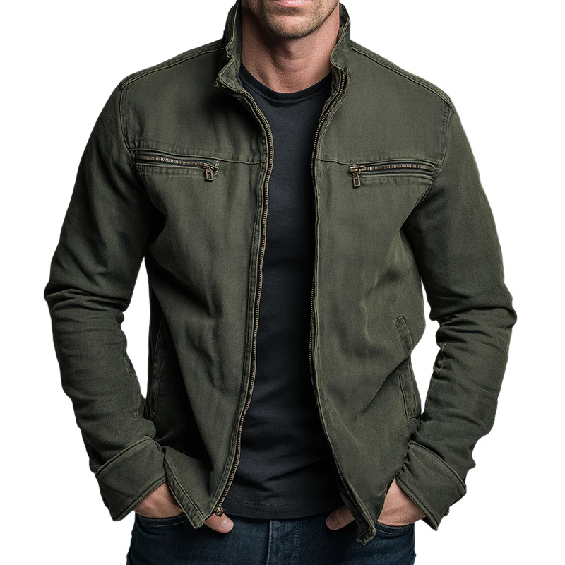 Veste homme en coton style vintage - Zippee et decontractee