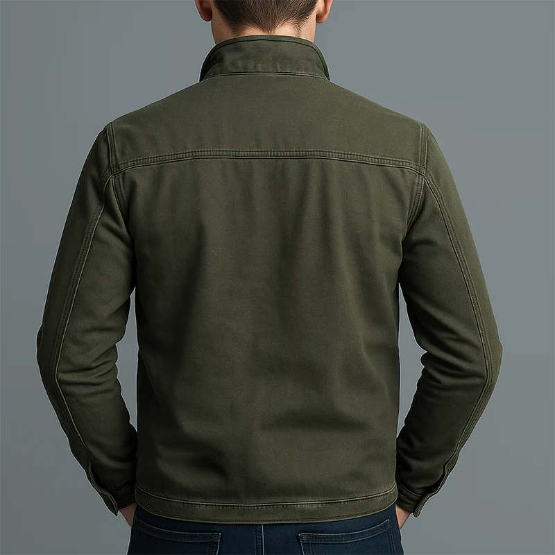 Veste homme en coton style vintage - Zippee et decontractee - Image 4