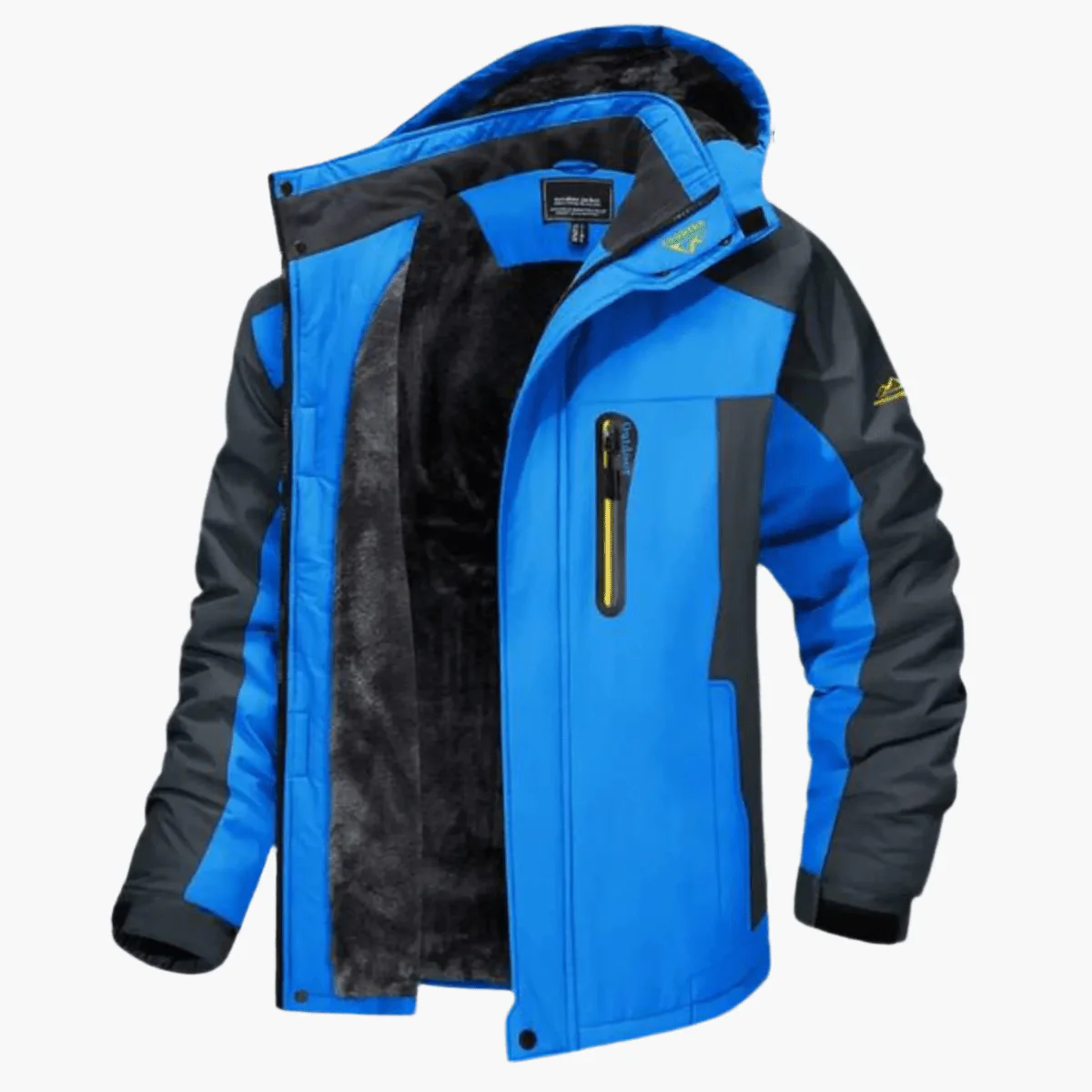 Veste Homme Premium Extérieur Doublée en Polaire – Manteau à Capuche Imperméable - Image 2