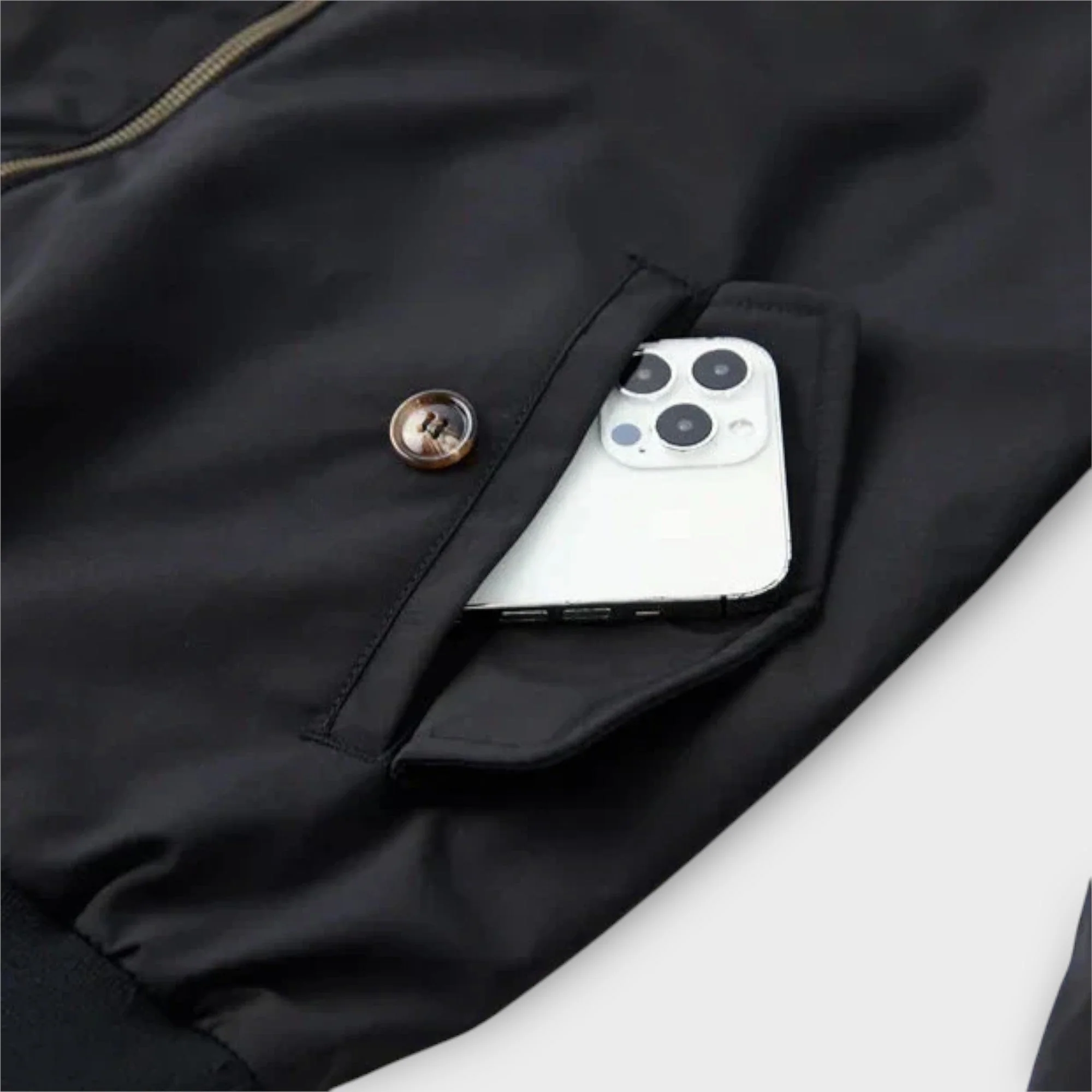 Veste Légère à Fermeture Éclair pour Homme – Col Montant de Transition Veste - Image 4
